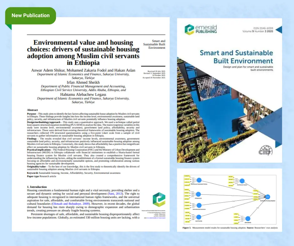 Environmental value and housing choices drivers of sustainable housing adoption among Muslim civil servants in Ethiopia